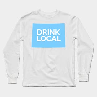 Colorado Drink Local CO Blue Long Sleeve T-Shirt